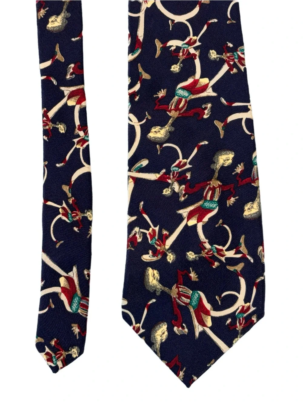 JERRY GARCIA (RIP) Navy Blue “Lady with Argyle Socks” Collection 6 - 100% Silk